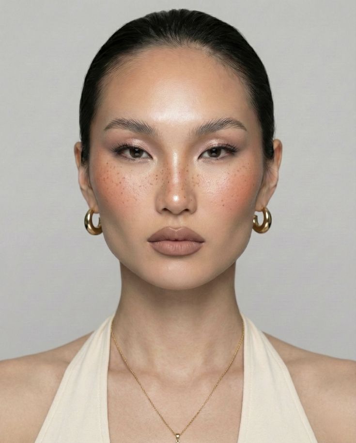sun kissed freckle blush faux freckles makeup tutorial inspiration